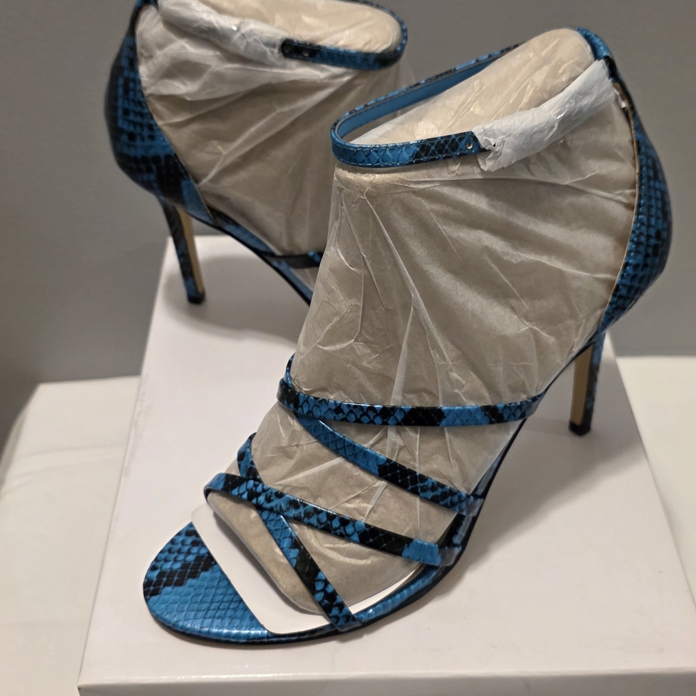 BRAND NEW Nine West Light Blue Malina3 Strappy Heels